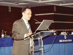 J. F. Noguera durante su conferencia.
